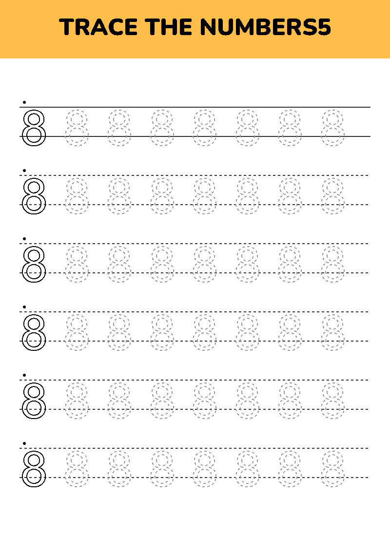 Trace the numbers5